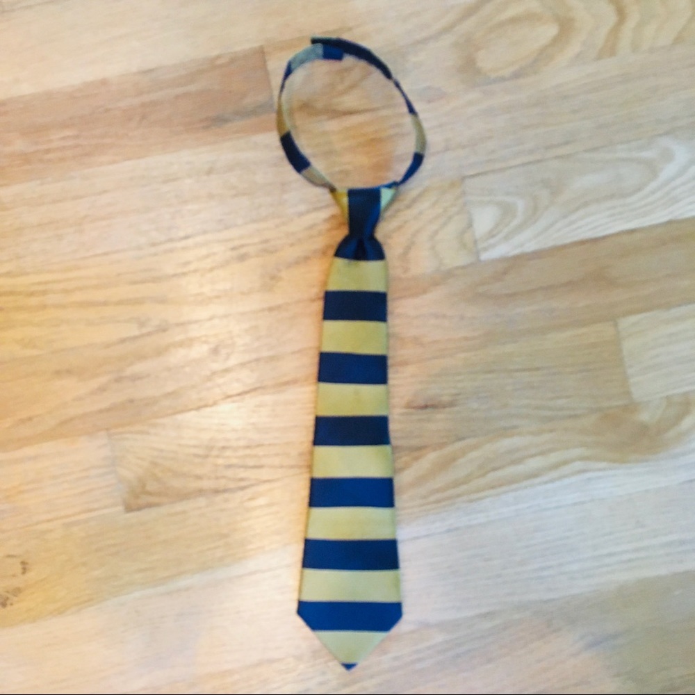 Janie and Jack Navy& Gold Tie